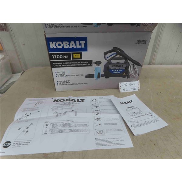 New In Box : Kobalt 1700 PSI Portable Electric Pressure Washer