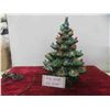 Image 1 : Ceramic Christmas Tree w/ Lights 13" T