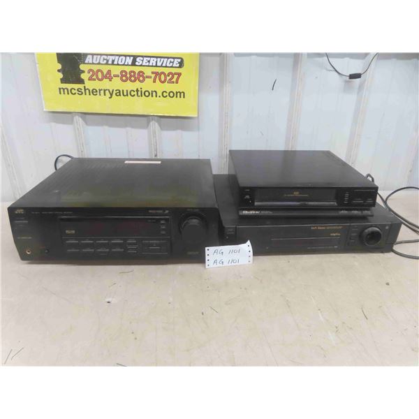 JVC Reciever, 2 VCR Players