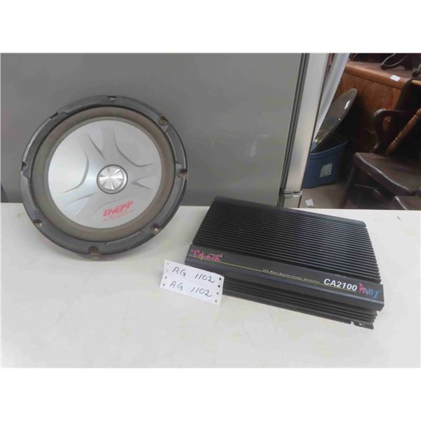 Auto Pioneer Speaker & 200 Watt Power Amp