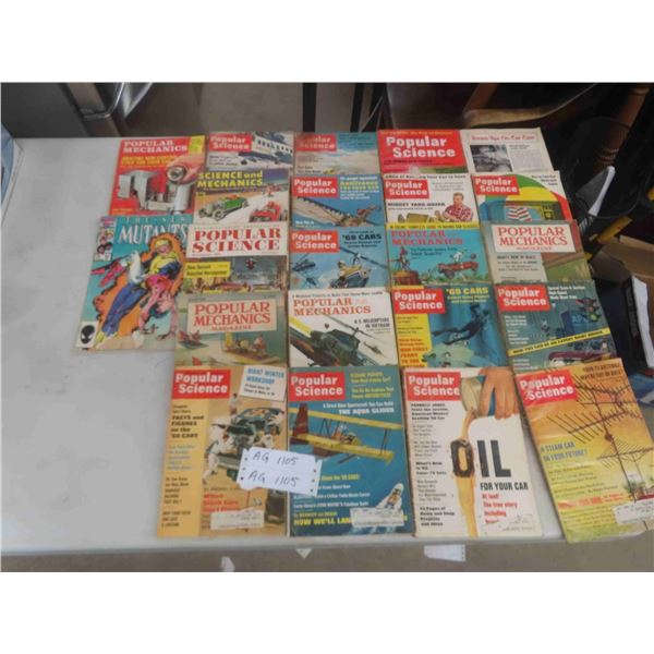 Magazines: Popular Mechanics, Popular Science1960's