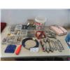 Image 1 : Hardware: Hinges, Pulley & Line for Washline, Vintage Scale