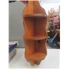 Image 8 : Corner What Not Shelf, 2 Ceramic Swans, Wall Clock, 2 Irons,Chineese Lantern, 
