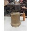 Image 3 : Vintage Blow Torch, Manual Hand Drill, Brass Box, Glass Lamp Shade