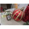 Image 2 : Christmas Decorations 20" Tall, Colorful Trees, Wreath,Santa Hat & More