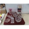 Image 1 : Cut Glass/Crystal : Servingware, Pitcher,Vases, New: 4 Crystal Pinwheel Wine Glasses
