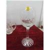 Image 6 : Cut Glass/Crystal : Servingware, Pitcher,Vases, New: 4 Crystal Pinwheel Wine Glasses