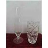 Image 9 : Cut Glass/Crystal : Servingware, Pitcher,Vases, New: 4 Crystal Pinwheel Wine Glasses