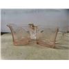 Image 2 : 4 Pieces of Pink Depression Glass