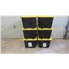Image 1 : (6) 102L Totes with Lids 