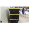 Image 3 : (6) 102L Totes with Lids 