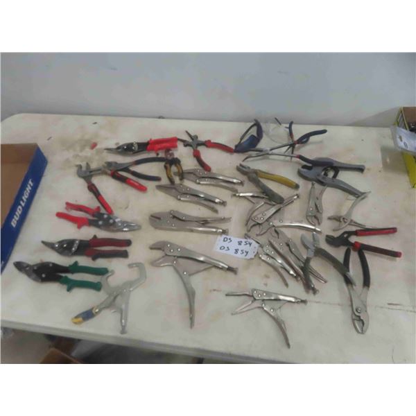 Vice Grips, Cutters, Plyers, Safety Glasses, Tin Snips, Plus