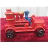 Image 2 : Cast Iron Fire Engine and 8 Vintage Fire Department Patches