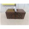 Image 1 : Vintage Wood Expanding Sewing Kir 17'' x 8 1/2'' x 8'' Not Including 