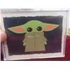 Image 2 : Star Wars Baby Yoda Mandalorian Illustrated Art 5 Card Set