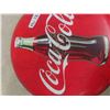 Image 2 : Modern Coca Cola Metal Button Sign 15'' Across 