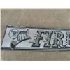 Image 2 : Texaco Fire Chief Metal Embossed Modern Sign 4'' x 22'' 