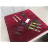 Image 1 : 3 Sets (8 Total) of Throwing Knives with Holsters 