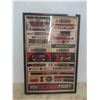 Image 1 : Framed Fight Club Rules/Posters 25'' x 37''