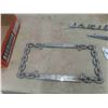 Image 2 : Auto Chrome : Chain License Plate Topper , Parisienne Emblem,