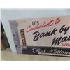 Image 2 : First National Bank Reproduction Advertisement 42'' x 18''