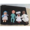 Image 1 : 4 Old Dolls Tallest is 10'' 