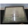 Image 8 : 2 Framed Needle Points, Blue Nose Ship Picture, Royal Albert Horse Race 