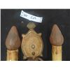 Image 1 : Vintage Wall Mount Light Scone Brass/Metal