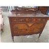 Image 2 : Walnut Dresser 34'' x 40'' x 18'' & Mirror 34'' x 24''
