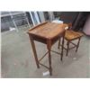 Image 2 : Telephone Stand 29'' x 14 1/2'' x 18'' and Chair