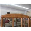 Image 2 : Oak 2 Piece China Cabinet 79'' x 51'' x 16''