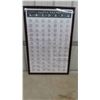 Image 1 : Framed Picture of Guitar Chords 25'' x 37''
