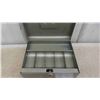 Image 2 : Metal Cash Box with Keys 11 1/2'' x 9'' x 5 1/2'' 