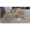 Image 1 : 6 Pieces of Pink Depression Glass
