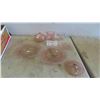 Image 1 : 9 Pieces of Pink Depression Glass