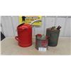 Image 1 : 3 Metal Gas Containers