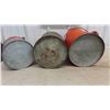 Image 2 : 3 Metal Gas Containers