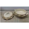 Image 8 : China Cream and Sugar, Candlestick Holders, Covered Serving Dish, Plus