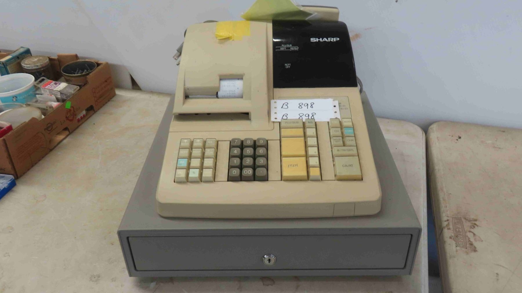 Sharp Register Key Sharp Cash Register with Keys