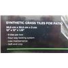 Image 2 : New Synthetic Grass Tiles 12'' x 12'' 9 Tiles in Box 