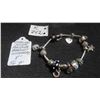Image 1 : Sterling Silver Pandora Bracelet with Charms 8'' Total Weight 56 Grams 
