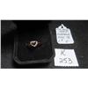 Image 1 : 10kt Rose Gold and Diamond Ladies Ring Size 7 1/2 Total Weight 1.3 Grams