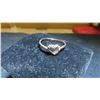 Image 2 : 10kt Rose Gold and Diamond Ladies Ring Size 7 1/2 Total Weight 1.3 Grams