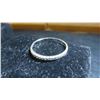 Image 2 : 14kt White Gold and Diamond Ladies Ring Size 10 1/2 Total Weight 1.2 Grams
