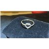 Image 2 : 10kt Gold and Diamond Ladies Ring Size 6 1/2 Total Weight 9 Grams 