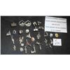 Image 1 : 30 Silver Charms/Pendants - Silver Content Ranges from .800