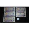 Image 1 : (5) 1971 Canadian $10 Bills 