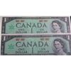 Image 7 : (4) 1967 Canadian Centennial $1 Bills 