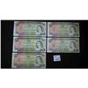 Image 1 : (5) 1969 Canadian $20 Bills