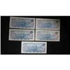 Image 2 : (5) 1972 Canadian $5 Bills